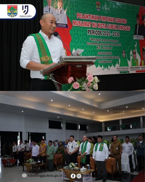 Wako Hadiri Pelantikan PC Muslimat NU Lubuk Linggau ‎