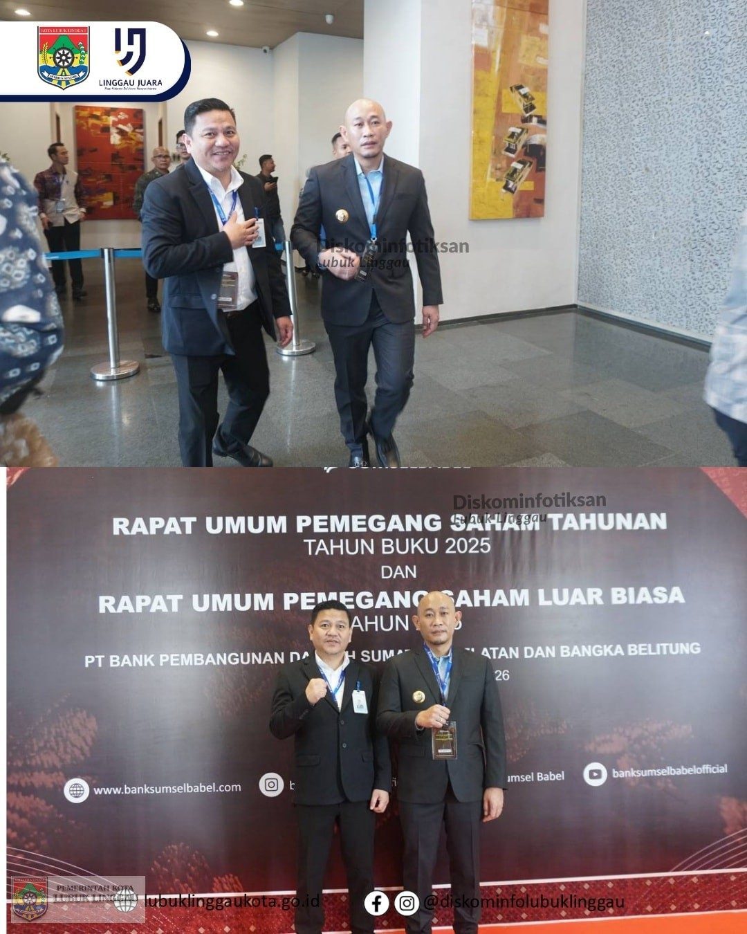 Wali Kota Lubuk Linggau Hadiri RUPS Tahunan dan RUPS Luar Biasa PT Bank Sumsel Babel