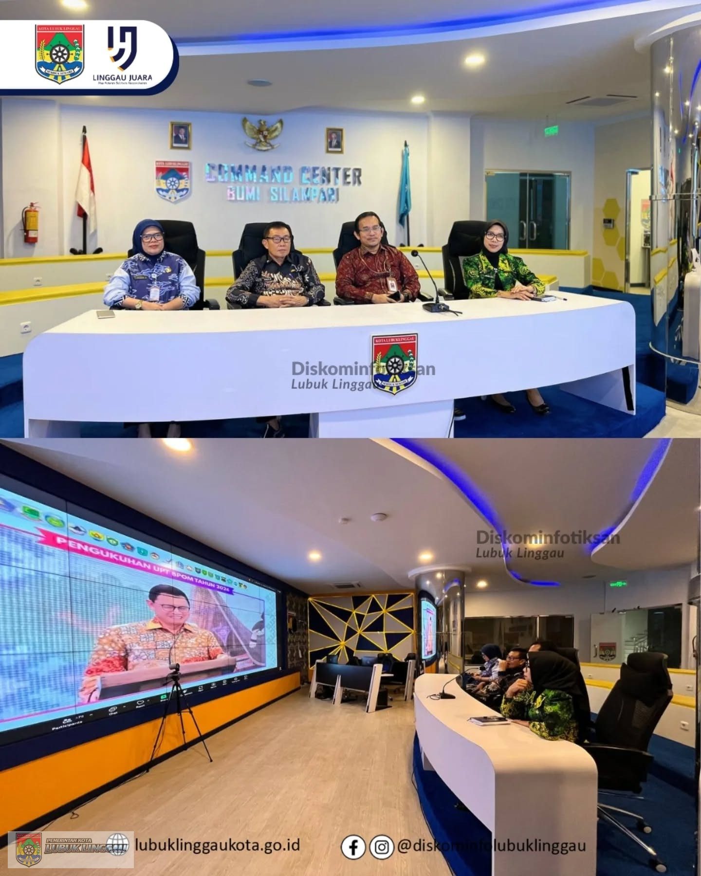 Asisten II Ikuti Pengukuhan Unit Pelaksanaan Teknis pada BPOM via Zoom Meeting