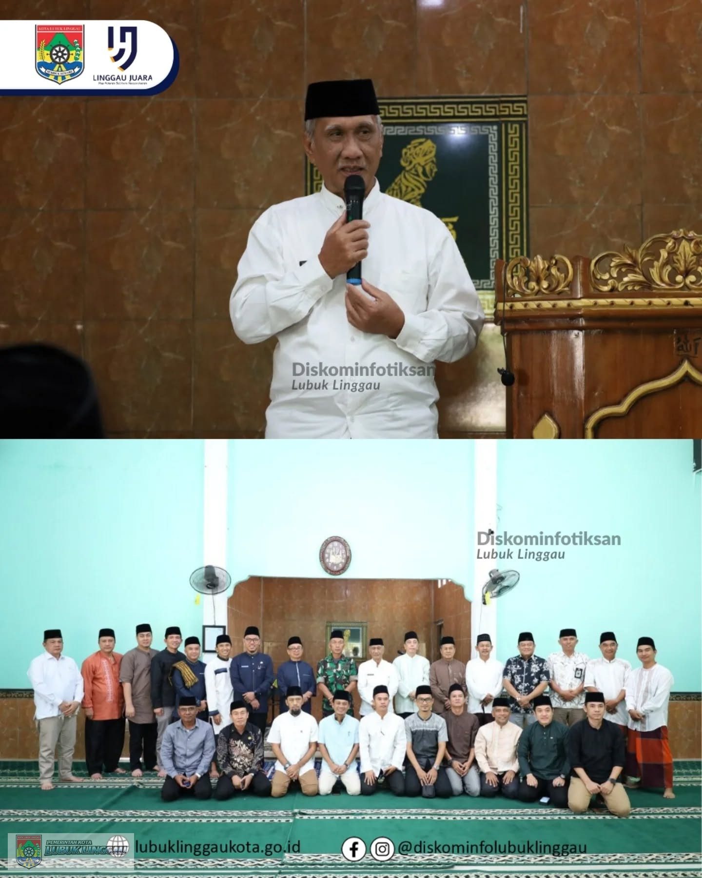Wakil Wali Kota Lubuk Linggau Safari Jumat di Masjid Al-Amin Kayu Arahan
