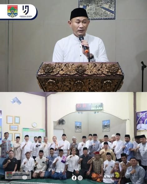Wali Kota Lubuk Linggau Sholat Tarawih Bersama di Masjid Al-Basir, Ajak Warga Tingkatkan Keimanan di Bulan Ramadan