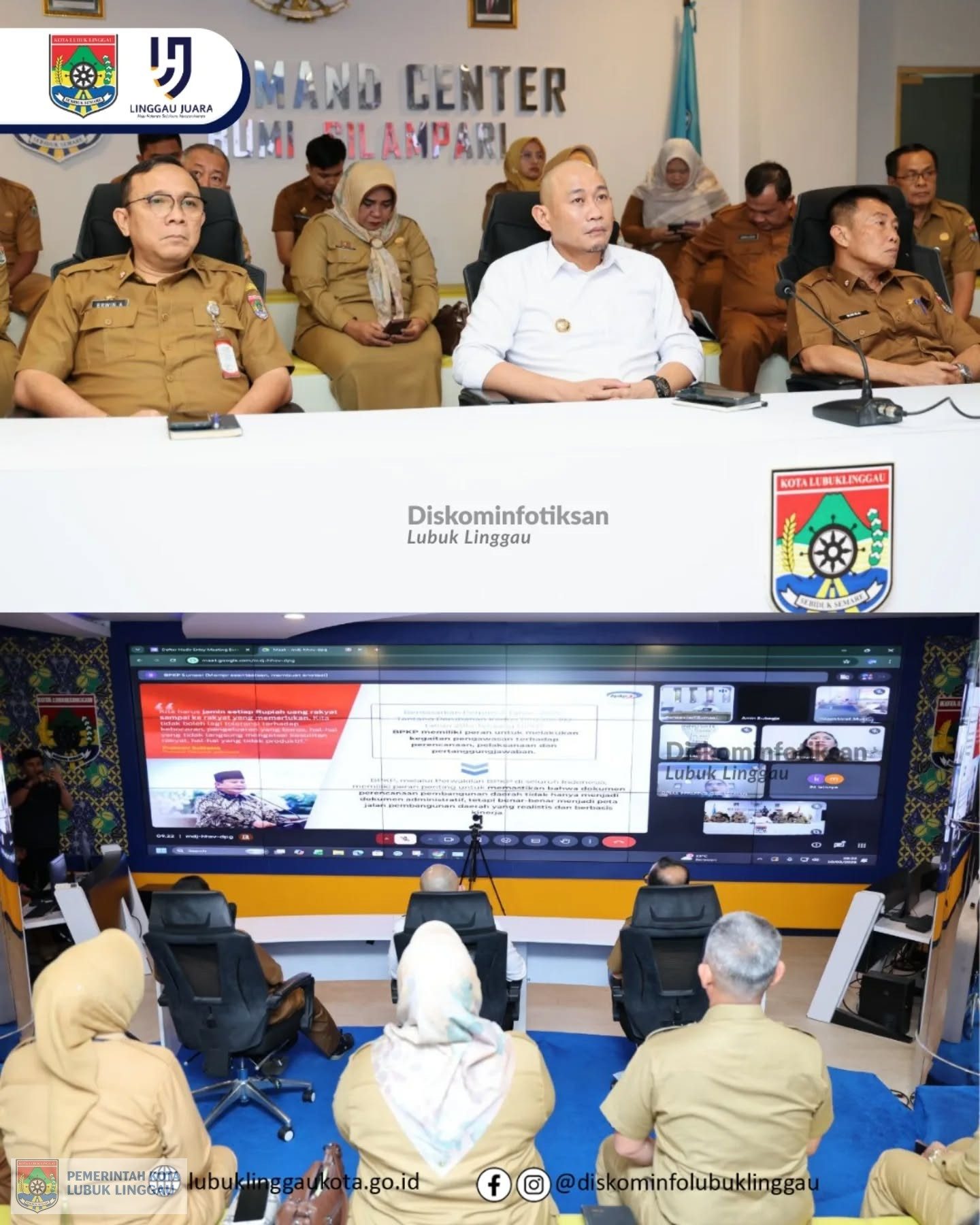 Wali Kota Lubuk Linggau Ikuti Entry Meeting BPKP dan Evaluasi Perencanaan 2026