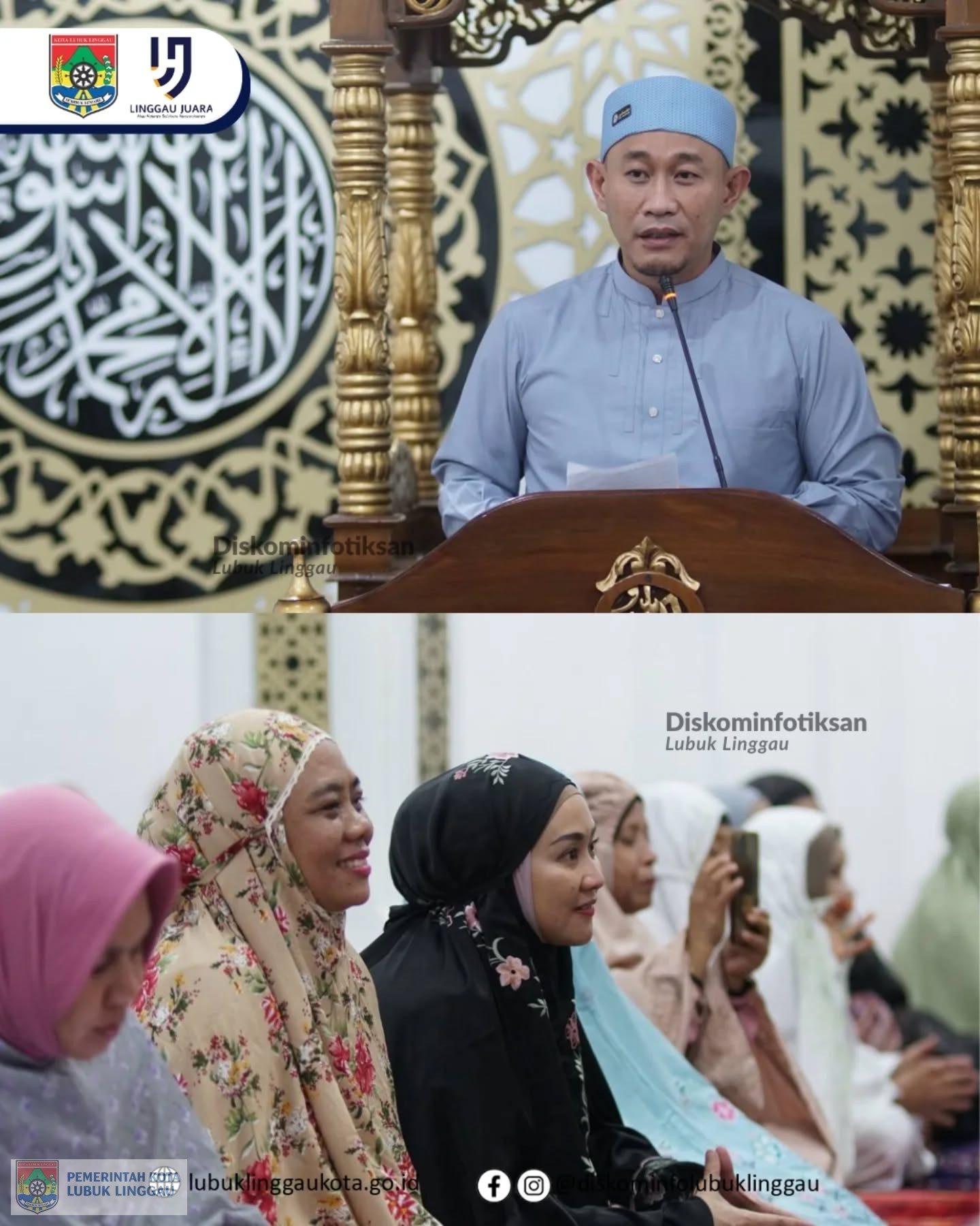 Wali Kota Lubuk Linggau Sholat Tarawih di Masjid Al-Miqot, Serahkan Bantuan untuk Masjid