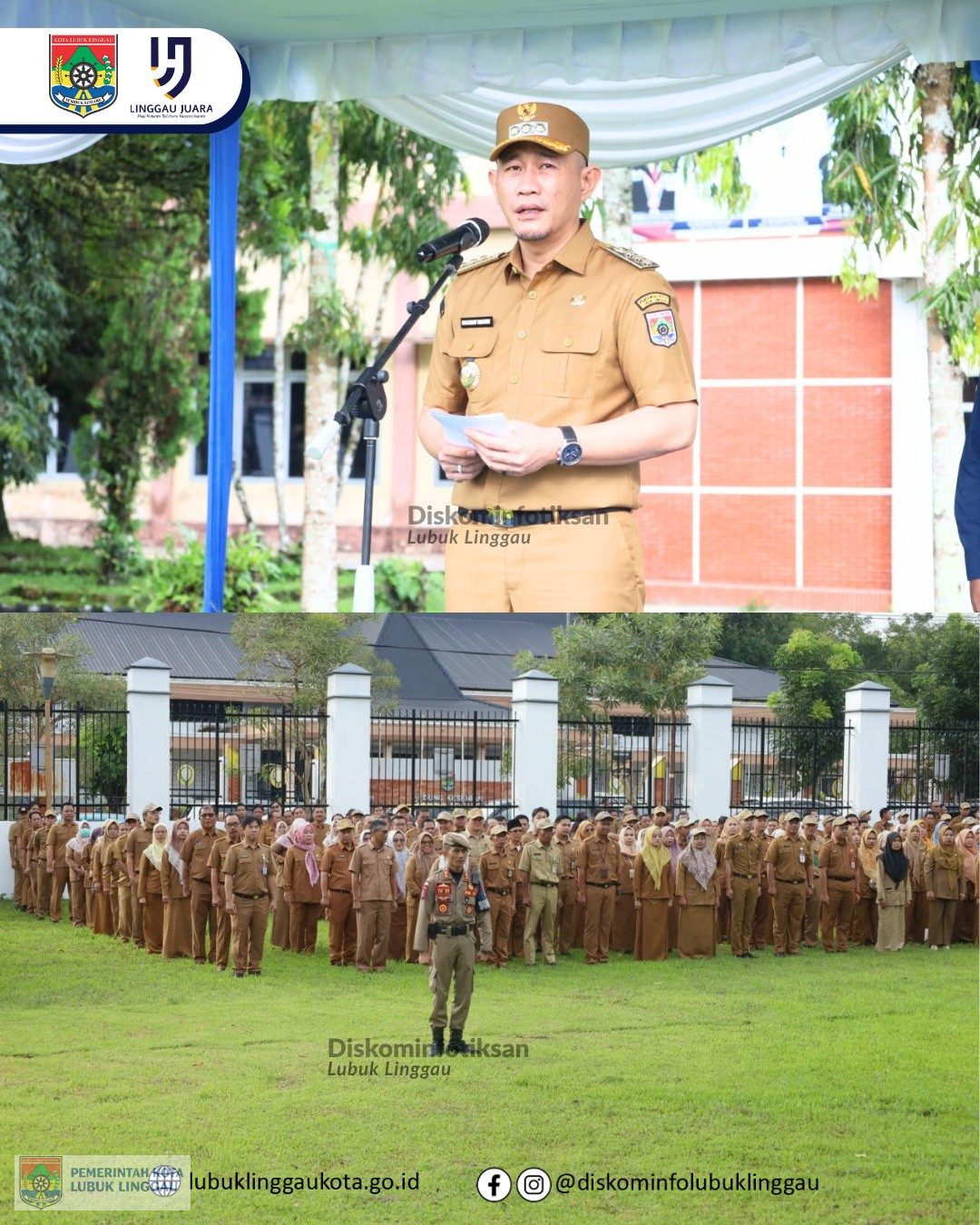 Pemkot Lubuk Linggau Gelar Apel Gabungan dan Halal Bihalal 1447 H