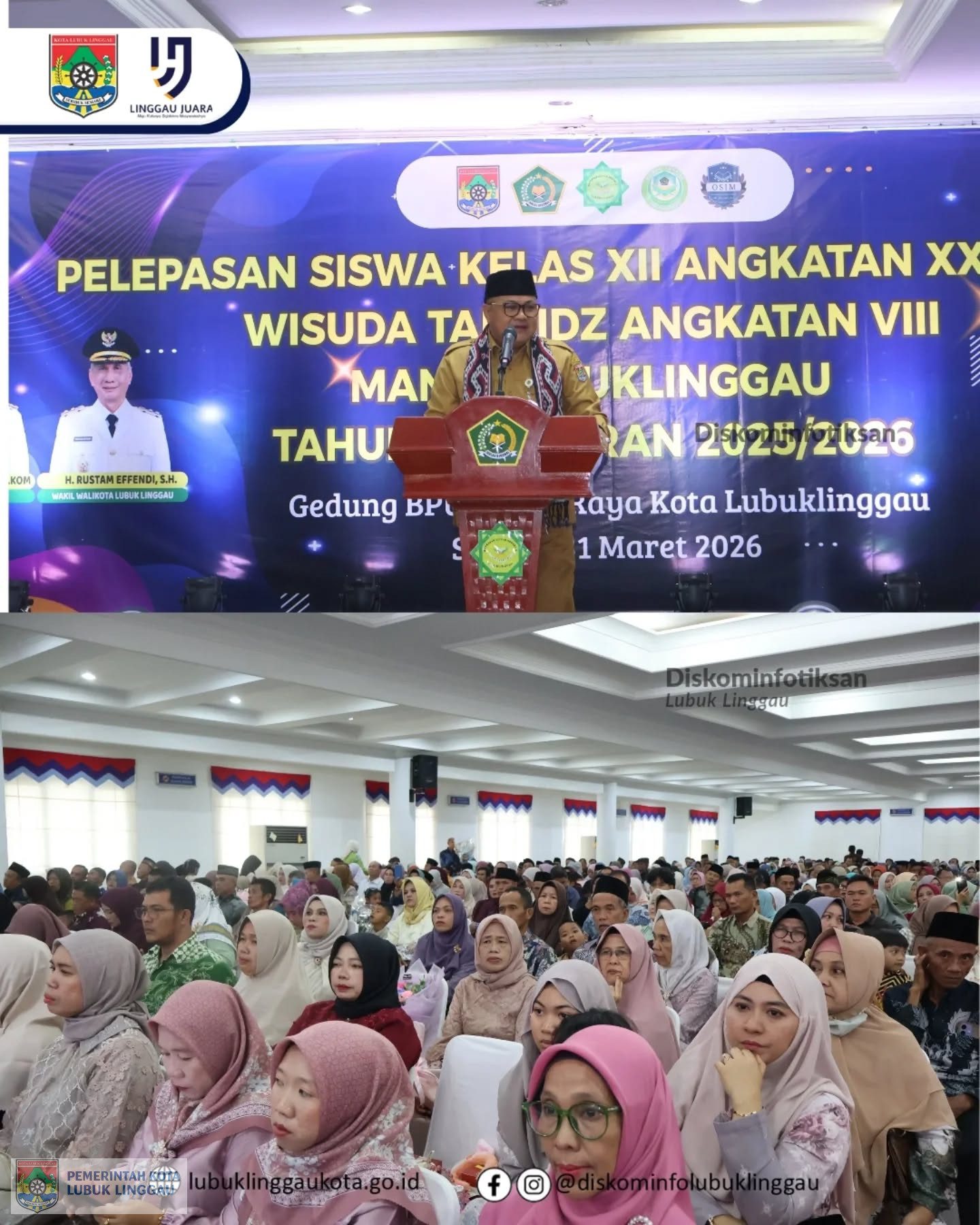 Sekda Hadiri Pelepasan Siswa dan Wisuda Tahfidz MAN 2 Lubuk Linggau Tahun 2025/2026