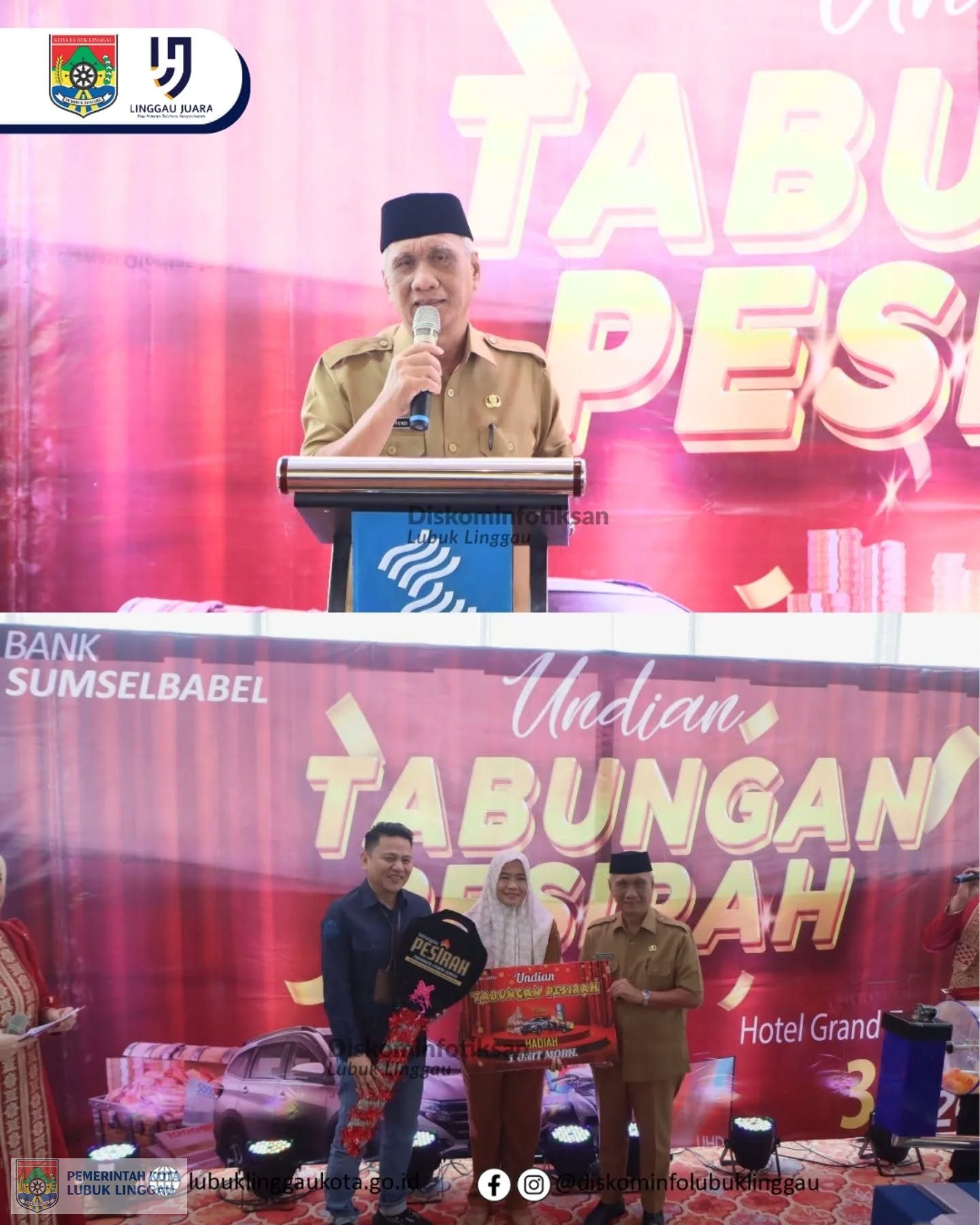 Wawako Hadiri Pengundian Grand Prize Tabungan Pesirah Bank Sumsel Babel