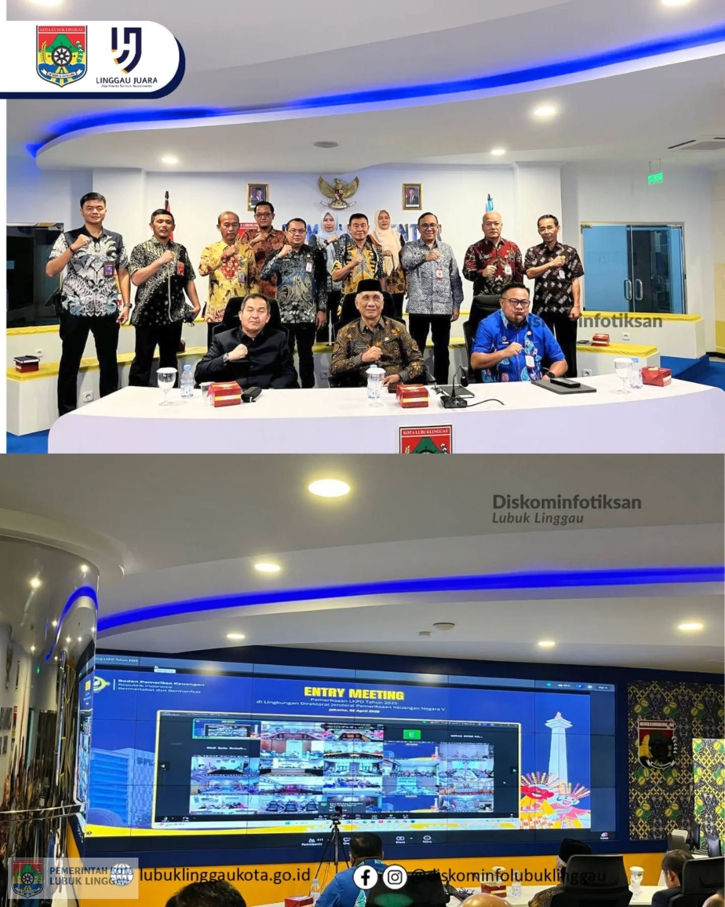 Wawako Lubuk Linggau Hadiri Entry Meeting Pemeriksaan LKPD 2025