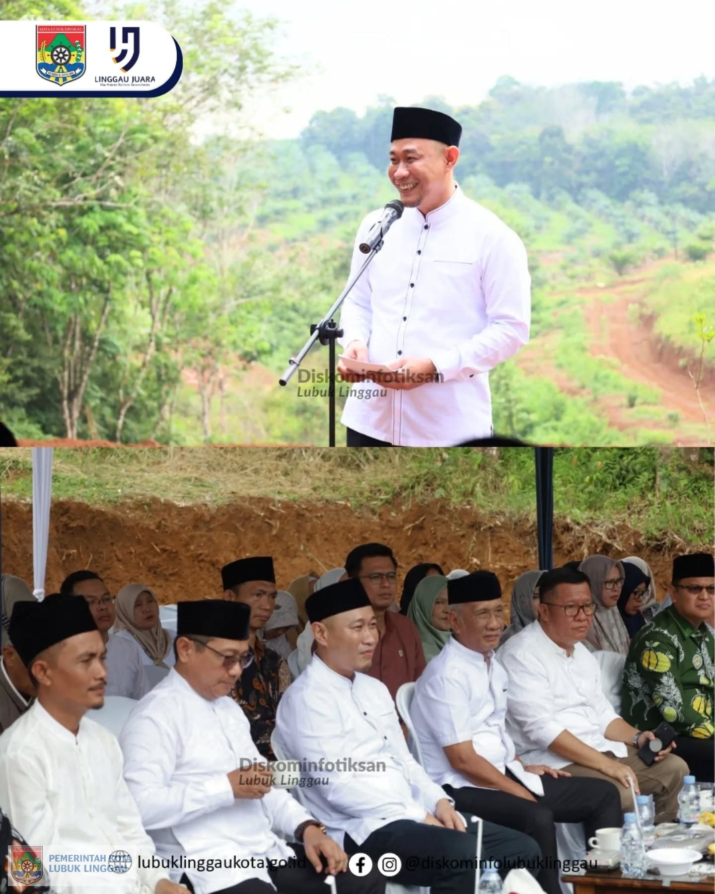 Wali Kota Rachmat Hidayat Letakkan Batu Pertama Pembangunan Masjid Amalul Ummah MAN 1 di Lubuk Linggau