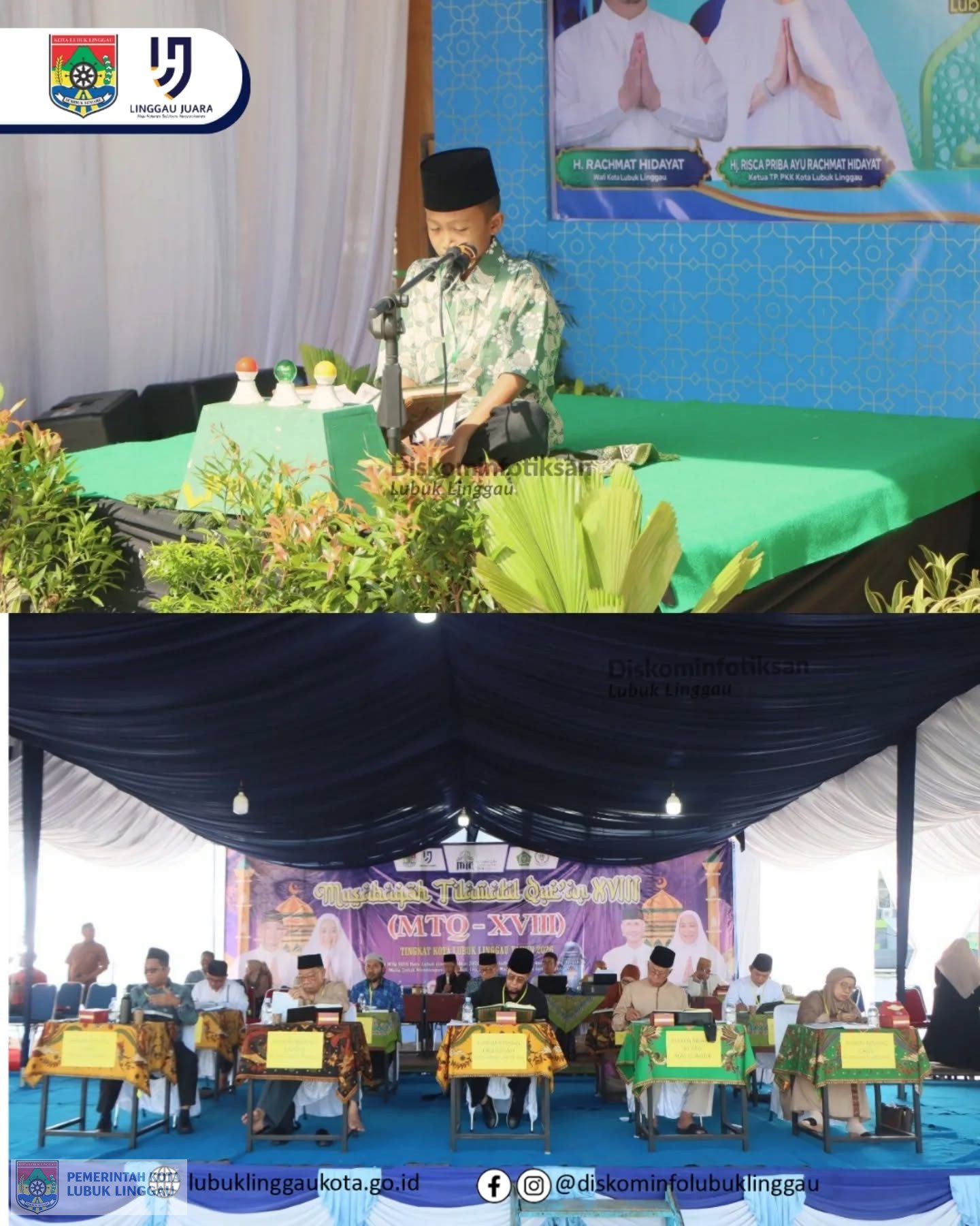 Penampilan Cabang Tilawah Golongan Anak-anak Putra-Putri di Arena Utama Alun-alun Merdeka / Taman Kurma