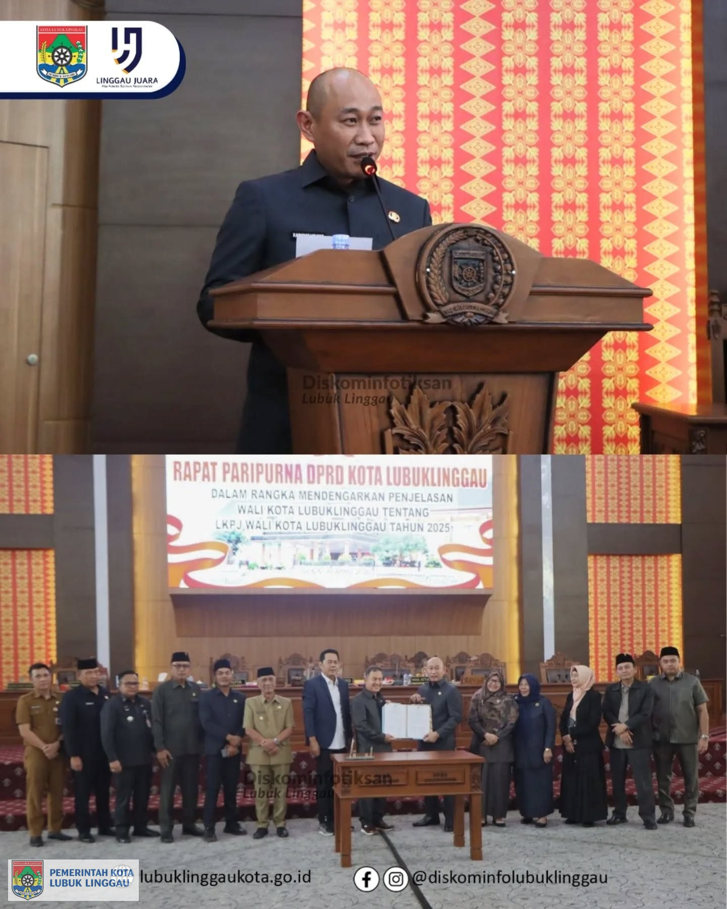Wali Kota Sampaikan Penjelasan LKPJ 2025 dalam Rapat Paripurna DPRD Lubuk Linggau