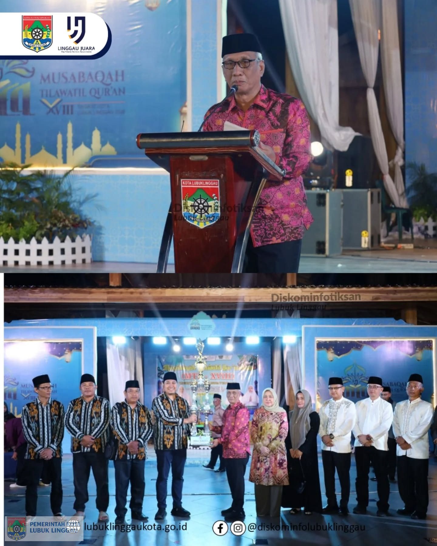 Wakil Wali Kota Tutup Kegiatan MTQ XVIII Tingkat Kota Lubuk Linggau 2026