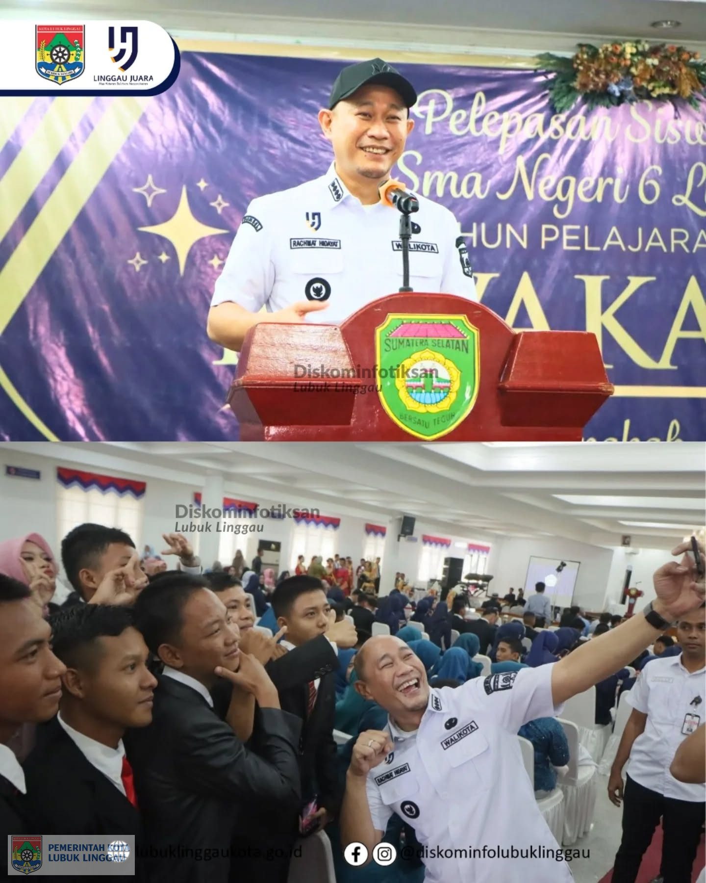 Pelepasan Siswa Kelas XII SMA Negeri 6 Lubuk Linggau, Wali Kota Tekankan Semangat dan Kemandirian