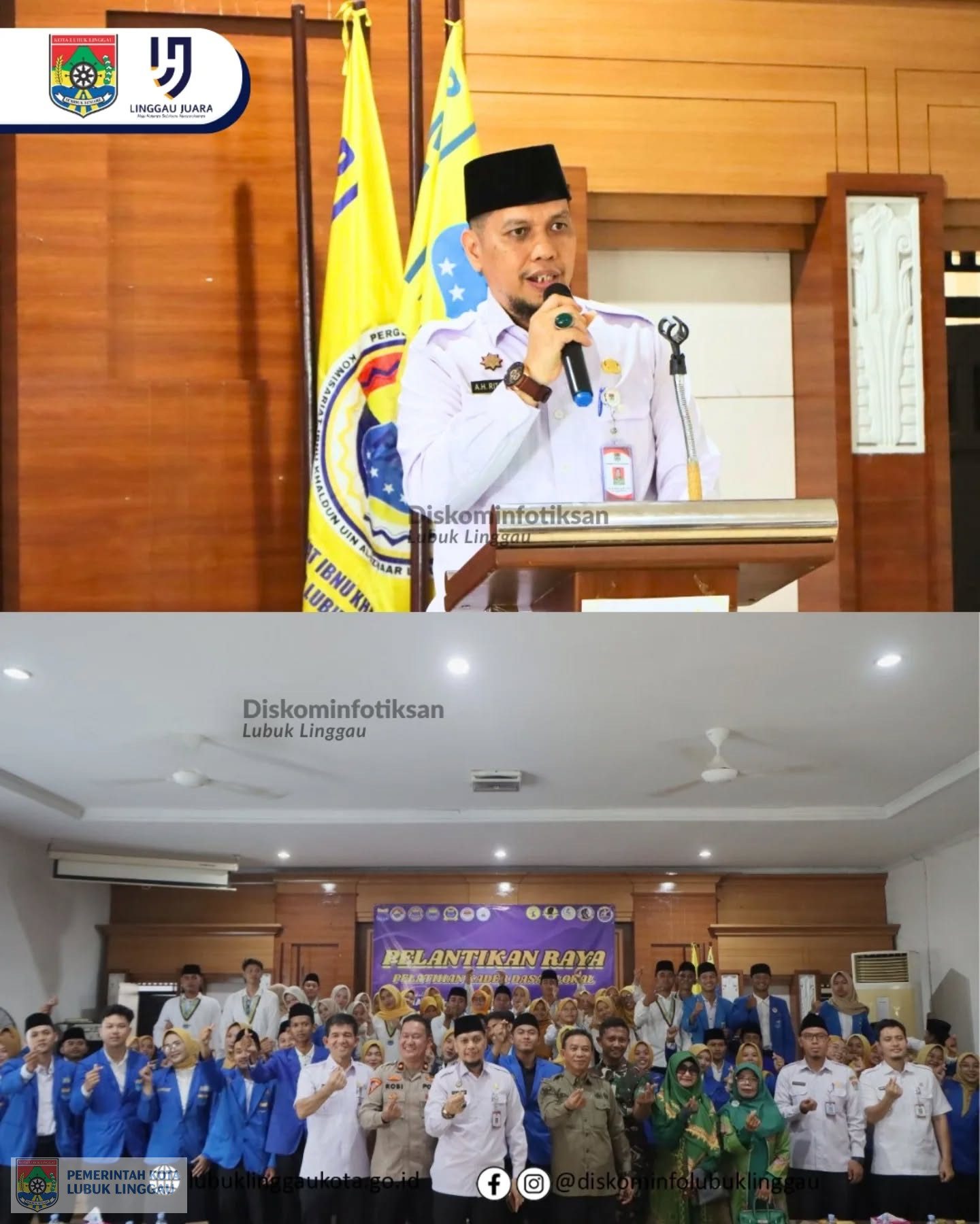 Pengukuhan Pengurus Komisariat PMII se-Kota Lubuk Linggau, Dorong Lahirnya Kader Pemimpin Berkualitas