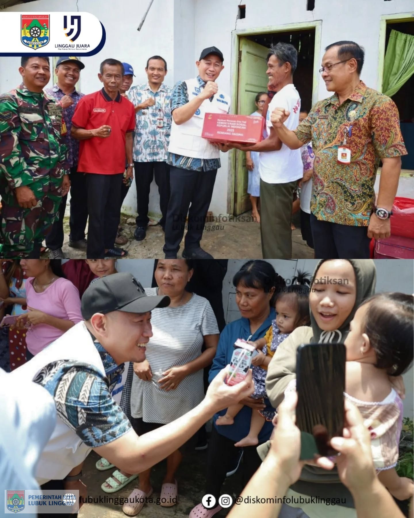 Wali Kota Lubuk Linggau Tinjau Lokasi dan Serahkan Bantuan Korban Puting Beliung