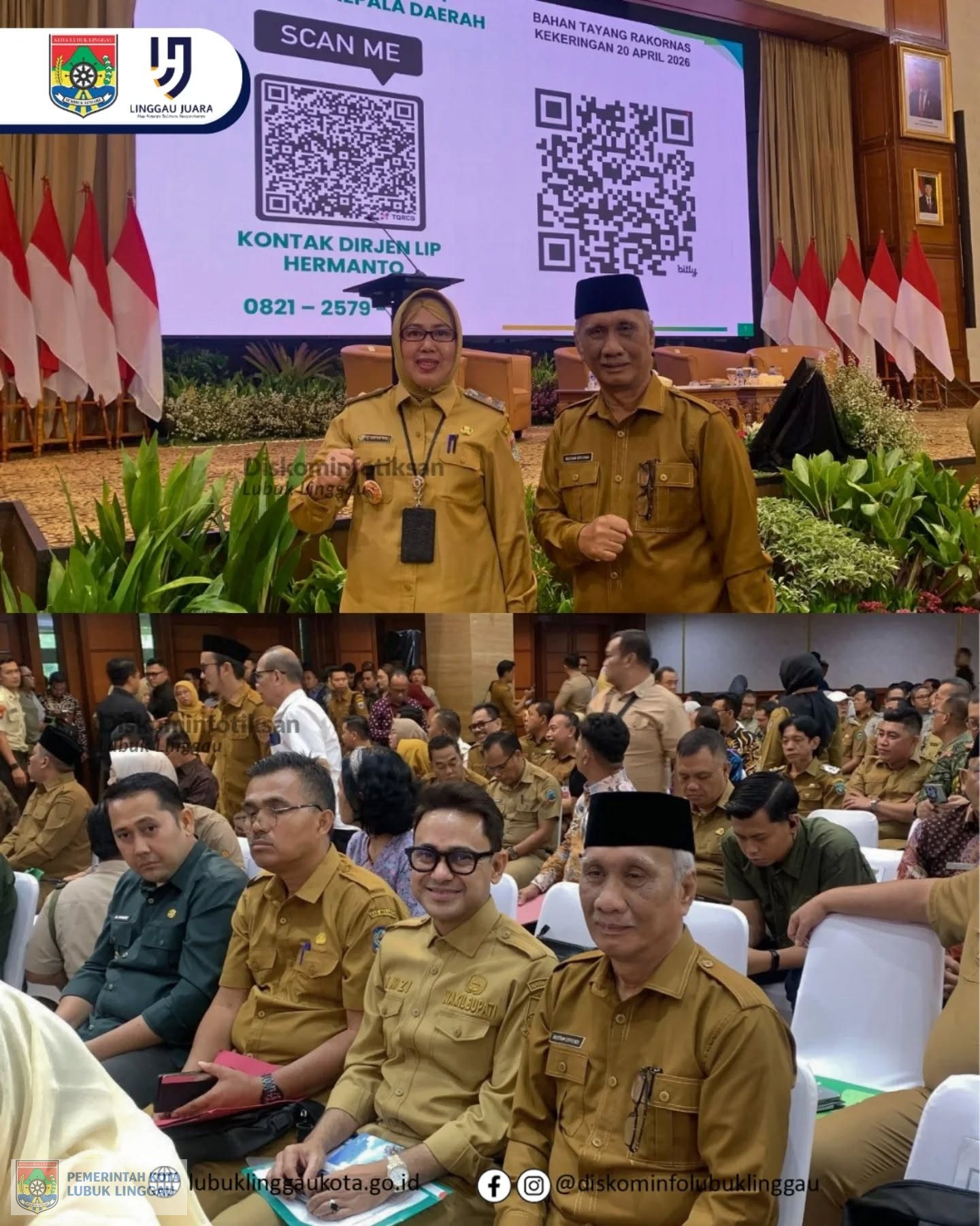 Wakil Wali Kota Lubuk Linggau Hadiri Rakornas Mitigasi Kekeringan Lahan Pertanian‌‌