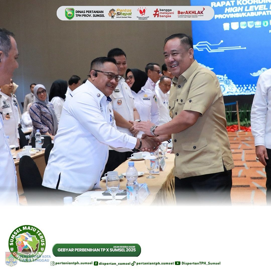 Sekda Kota Lubuk Linggau Menghadiri Capacity Building dan High Level Meeting Di Palembang