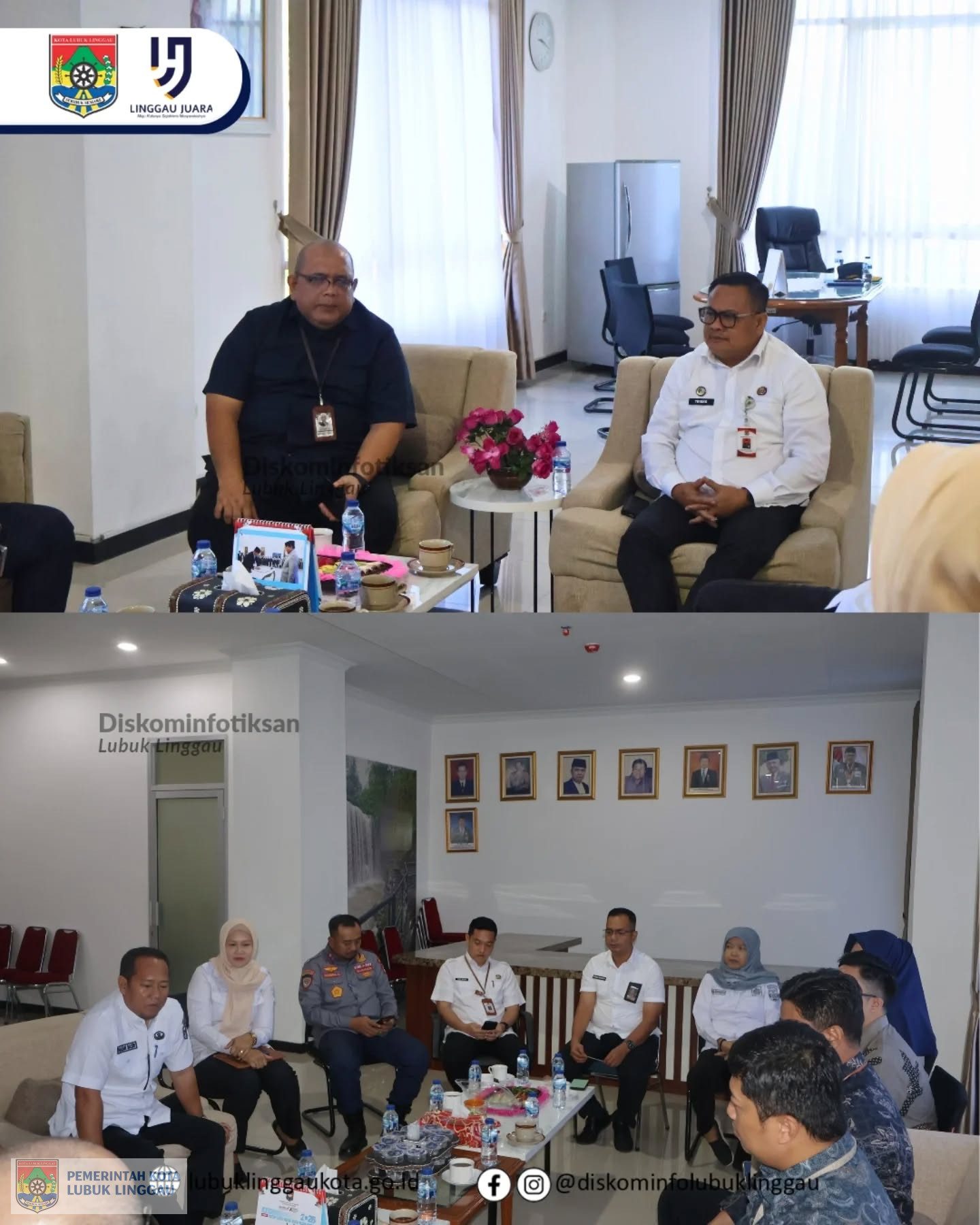 Sekretaris Daerah Kota Lubuk Linggau Menerima Audiensi dengan Bank Mandiri Perwakilan Sumsel