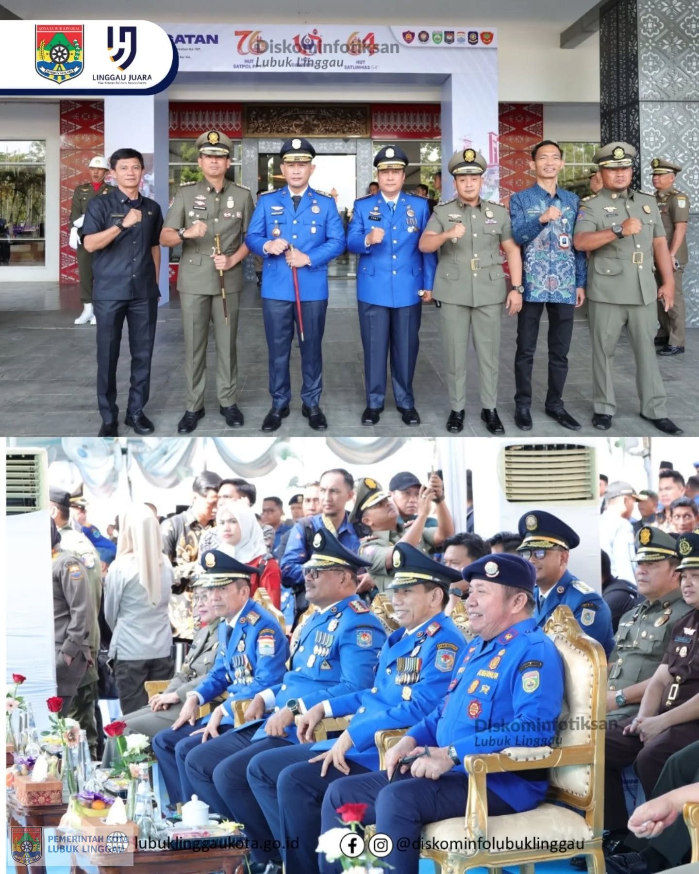 Wako Hadiri Puncak Peringatan HUT Damkar, HUT Pol PP dan HUT Linmas