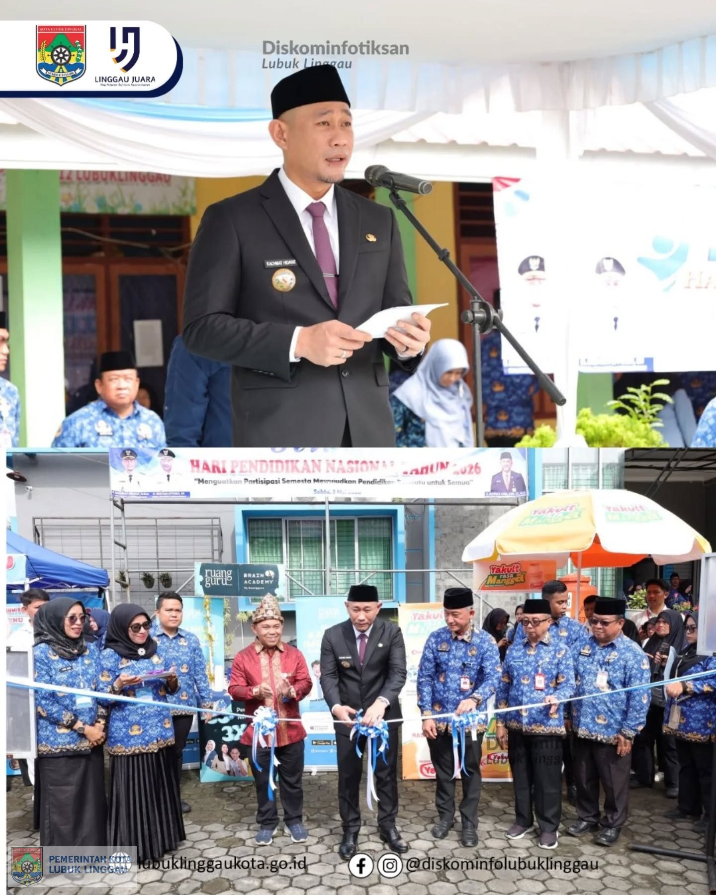 Wako Pimpin Upacara Hardiknas di SMP 12 Lubuklinggau