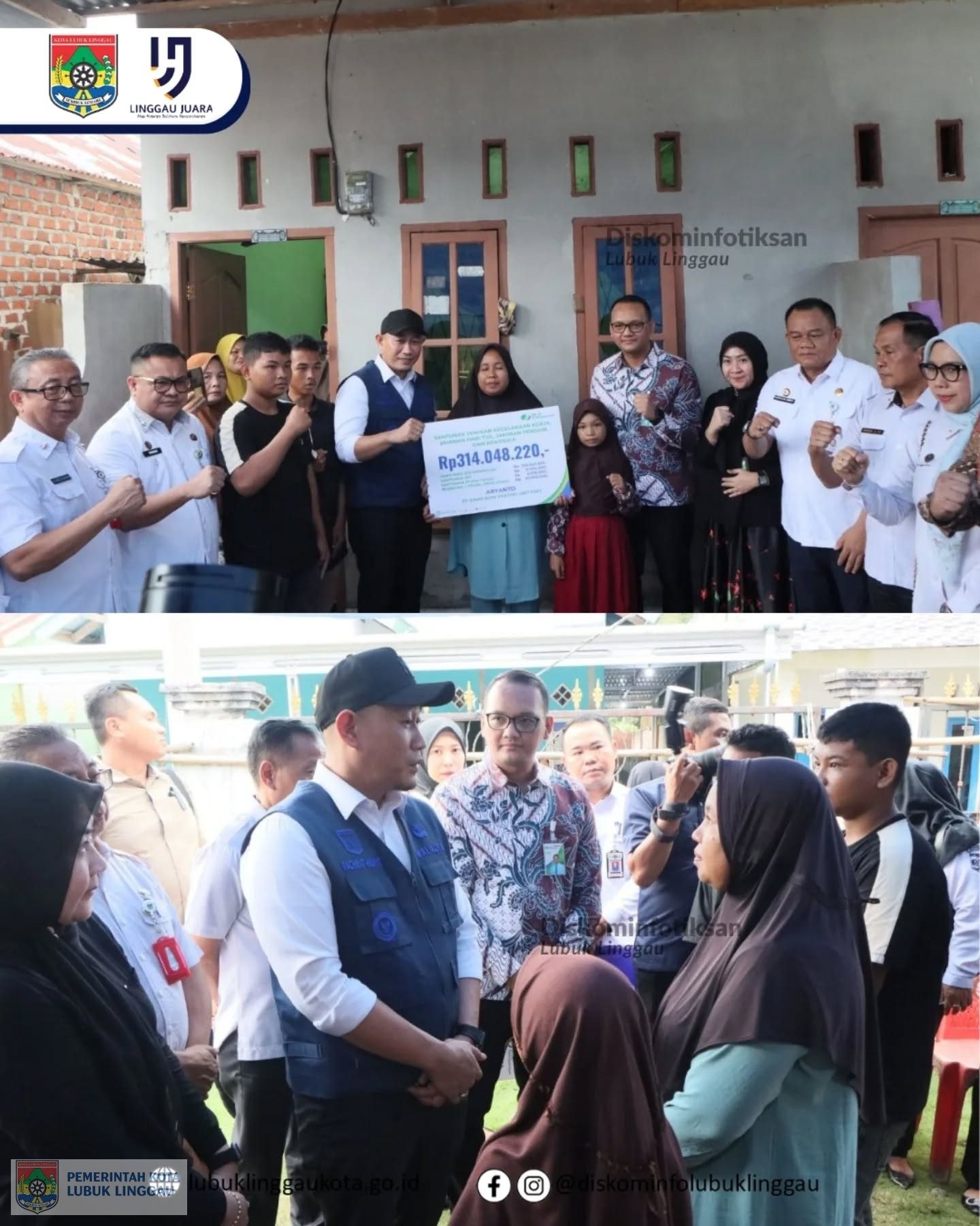 Wali Kota Serahkan Santuan dari BPJS Ketenagakerjaan kepada Keluarga Korban Lakalantas Bus ALS