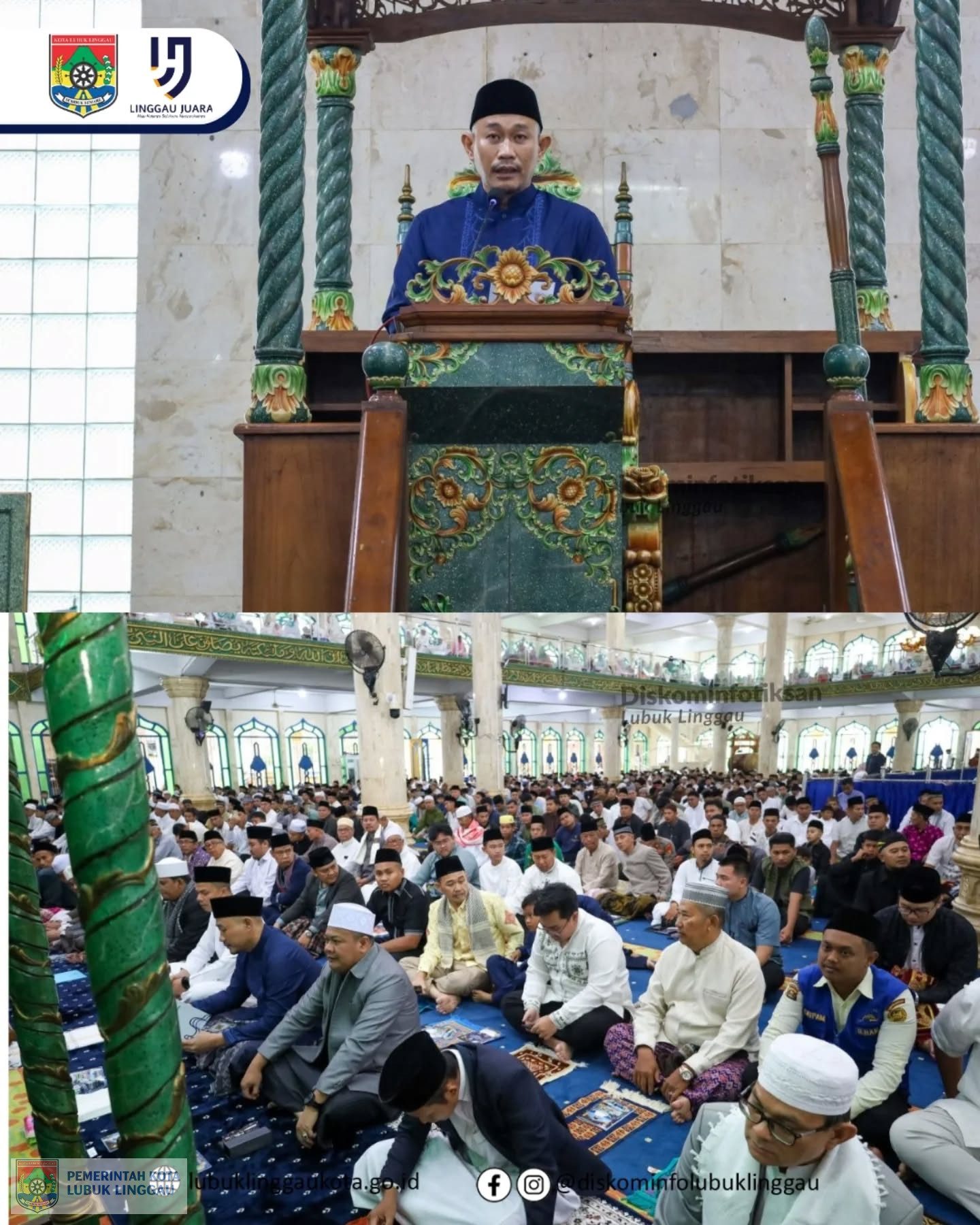 Wali Kota Melaksanakan Sholat Idul Adha 1447 H di Masjid Agung As-Salam