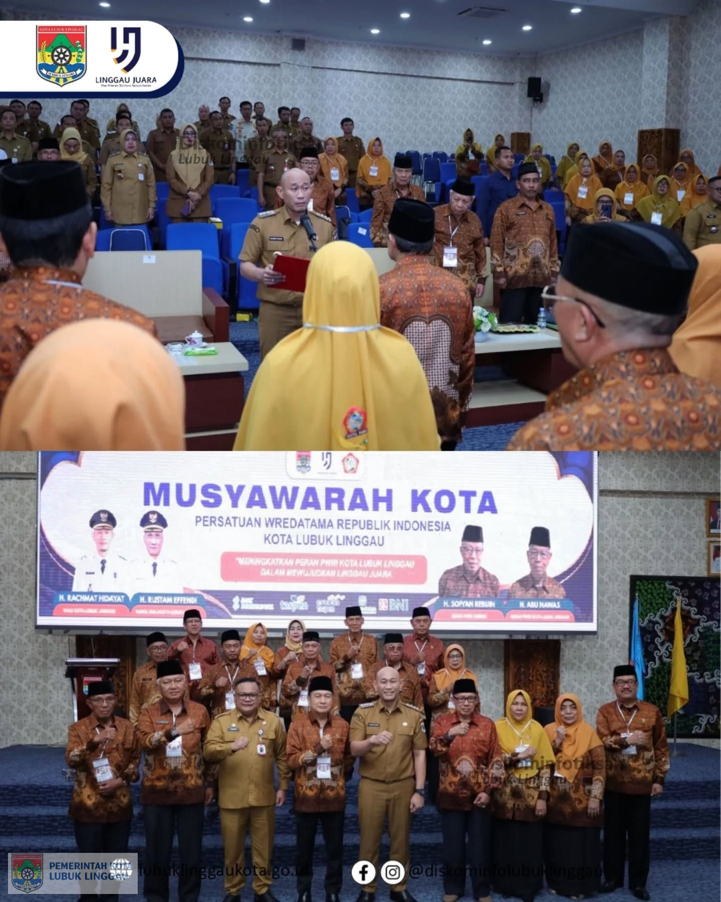 ‎Wako Lantik dan Kukuhkan Ketua serta Pengurus PWRI Lubuk Linggau