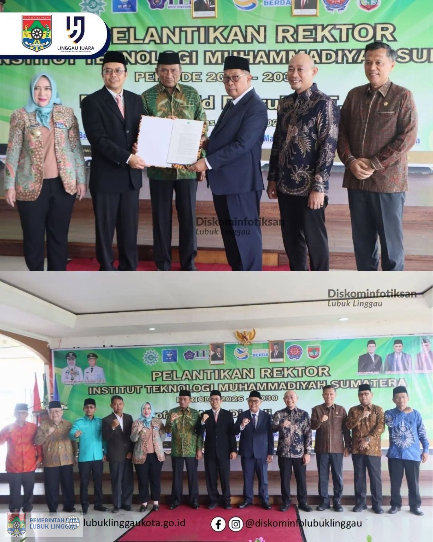 Wali Kota Lubuk Linggau Hadiri Pelantikan Rektor ITMS Periode 2026–2030