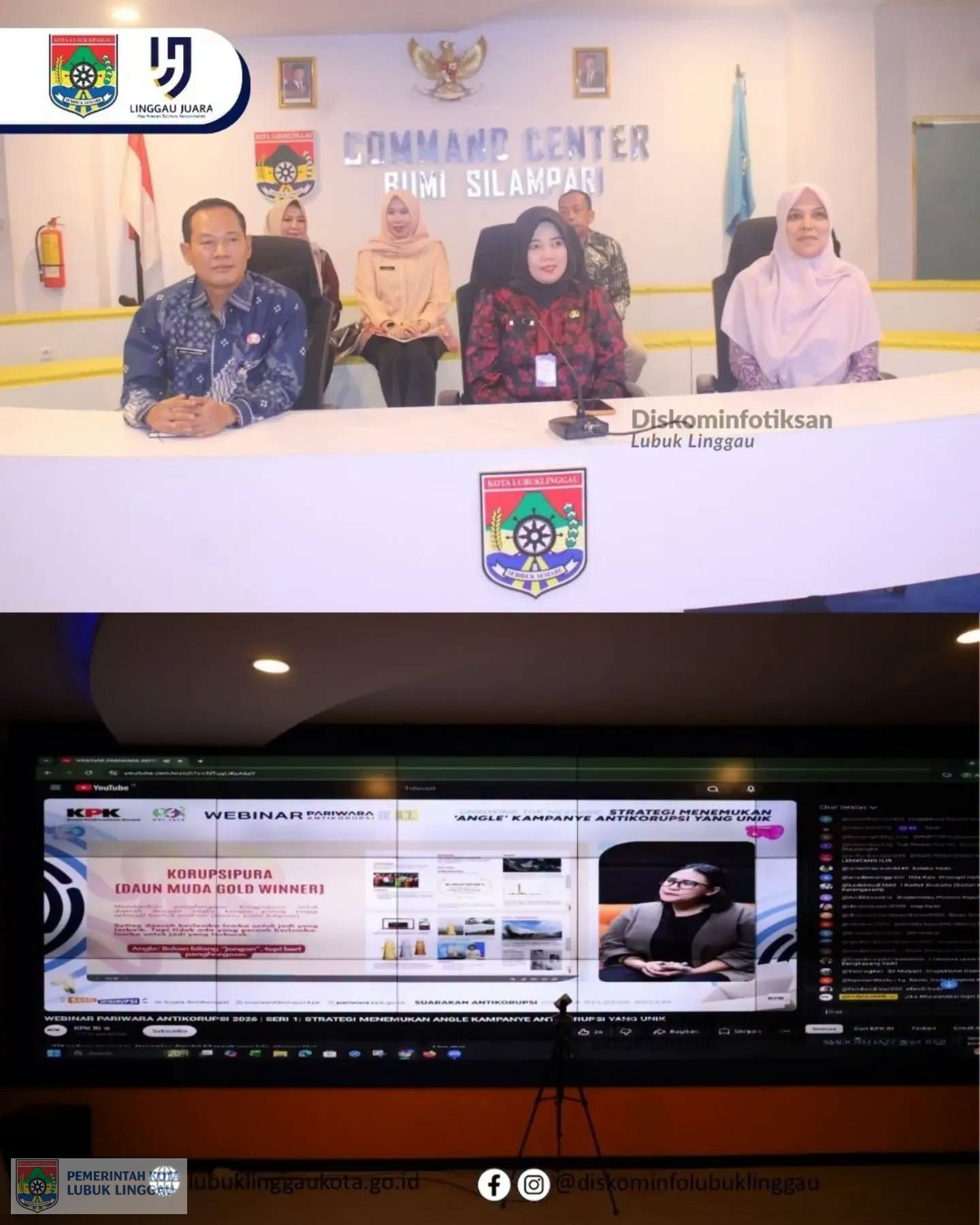 Pejabat Pemkot Lubuk Linggau Ikuti Webinar Seri 1 Program Pariwara Anti Korupsi 2026