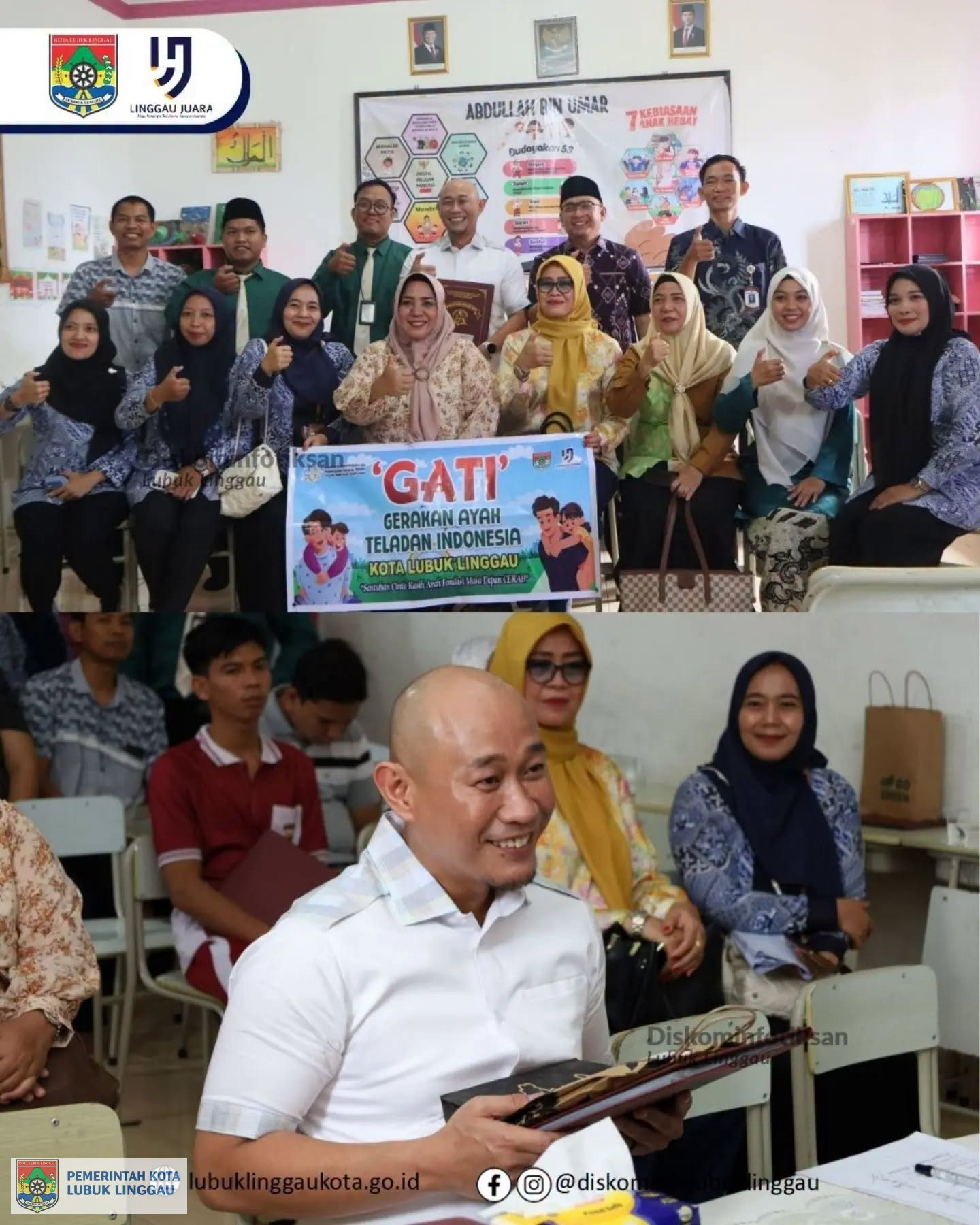 Wali Kota Lubuk Linggau Ambil Rapor Anak, Dukung Gerakan Ayah Mengambil Rapor ke Sekolah
