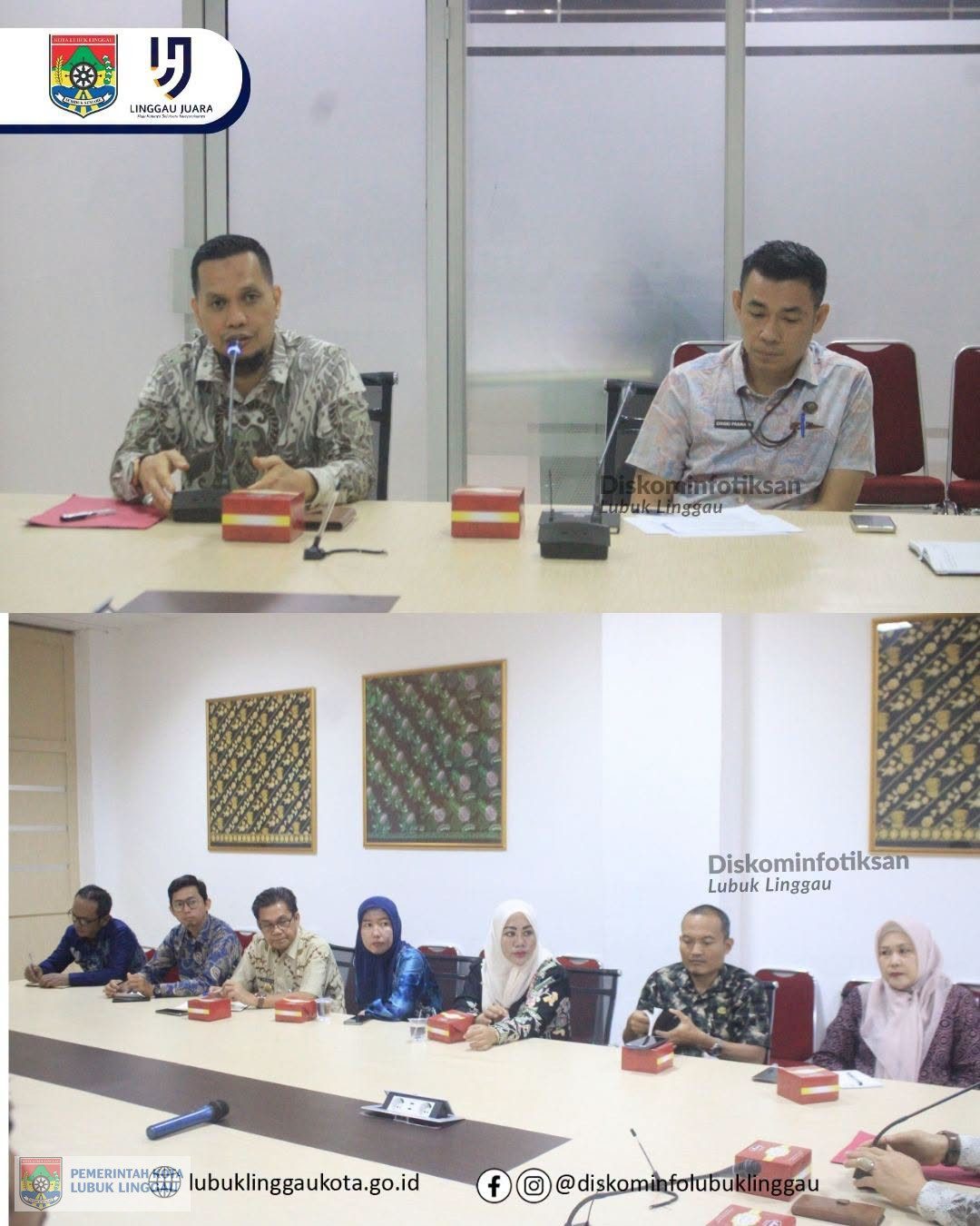 Staf Ahli I memimpin rapat persiapan pelantikan Ketua Rukun Tetangga (RT) serentak se-Kota Lubuk Linggau tahun 2026