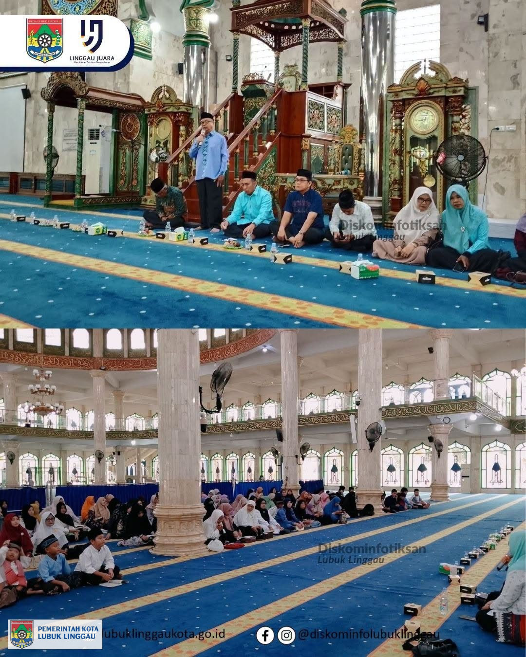 Asisten I menghadiri kegiatan Munaqosah santriwan dan santriwati di lingkungan DPD BKPRMI Kota Lubuk Linggau Tahun 2026