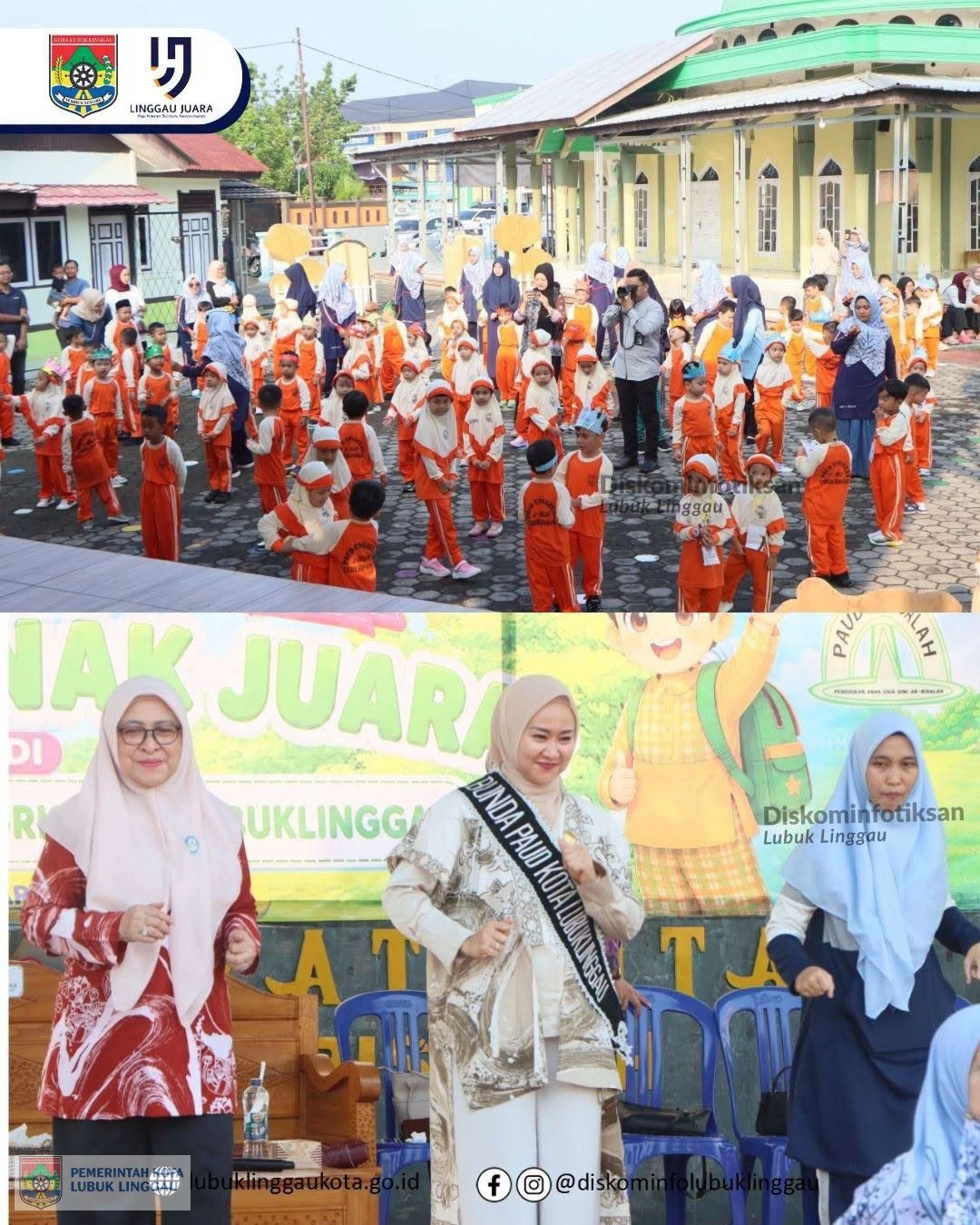 Bunda PAUD Kota Lubuk Linggau Sapa Peserta Didik Baru TK Ar-Risalah