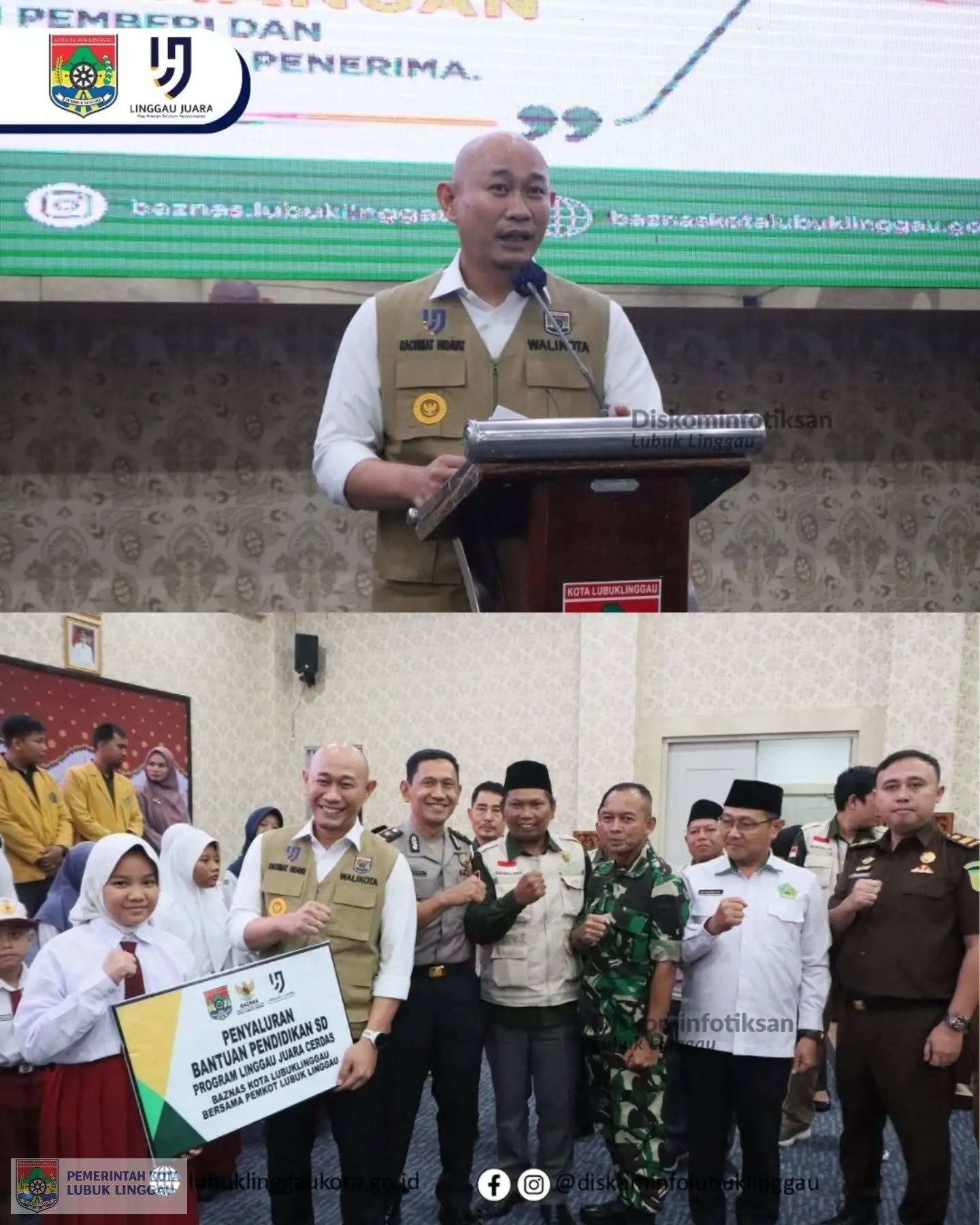 Wali Kota Hadiri Acara Penyaluran Program Beasiswa Linggau Cerdas