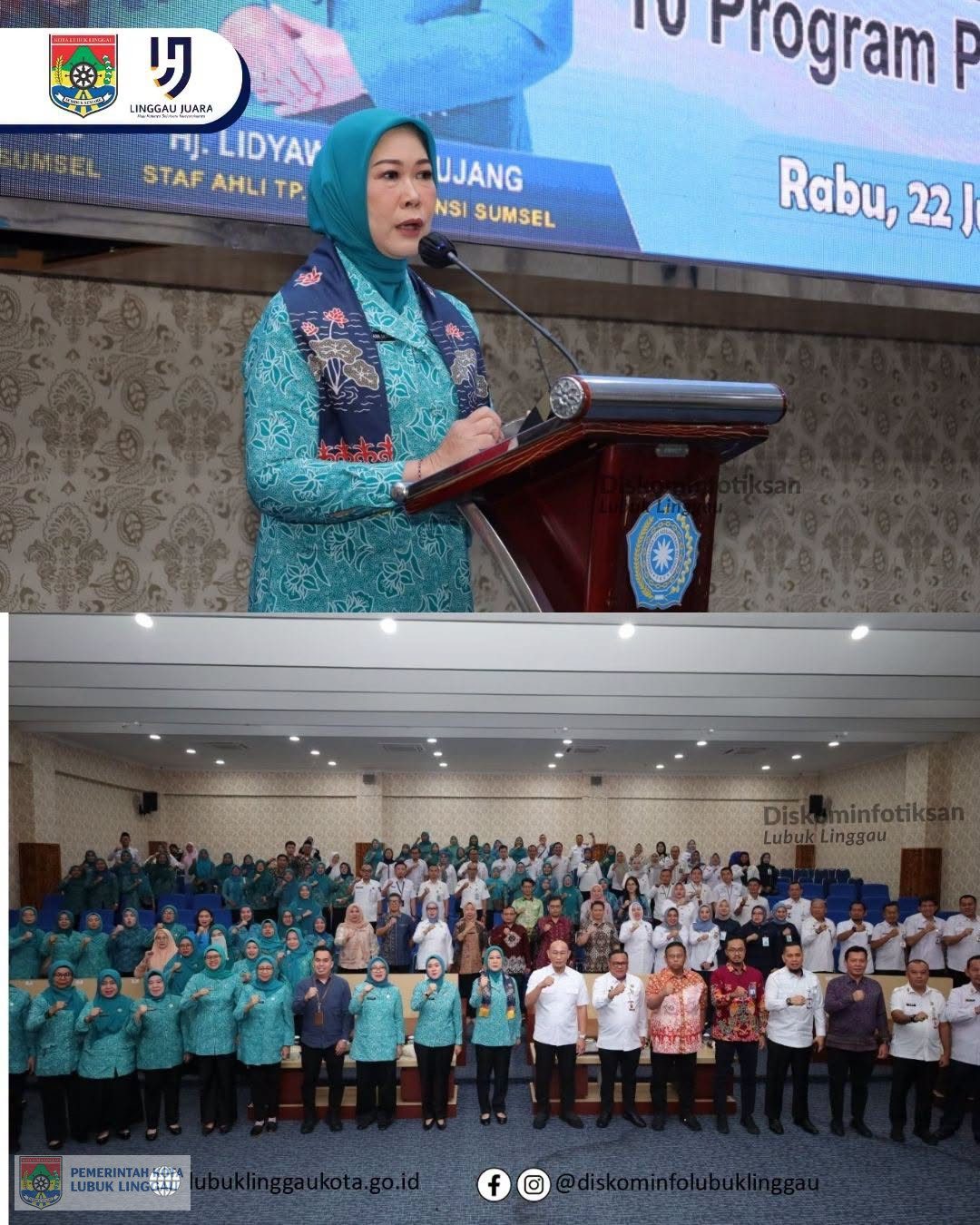 Ketua TP PKK Sumsel Kunker ke Kota Lubuk Linggau