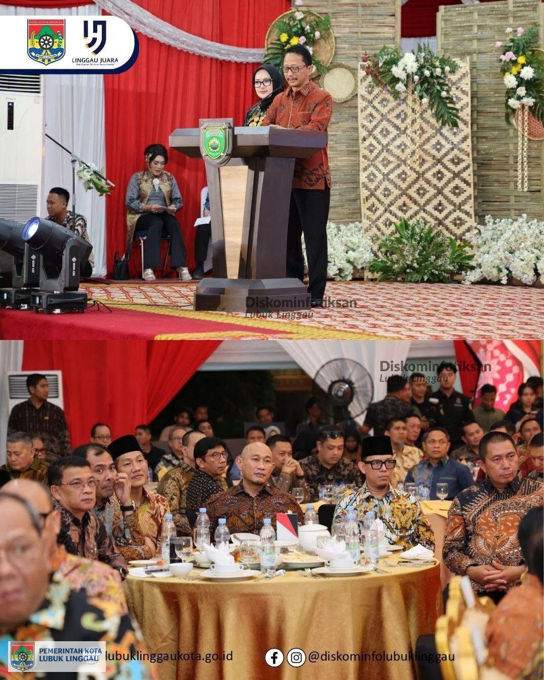 Wali Kota Lubuk Linggau Hadiri Acara Pisah Sambut Kajati Sumsel