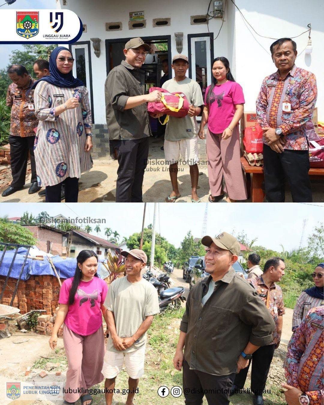 Wali Kota Serahkan Bantuan kepada Korban Angin Puting Beliung