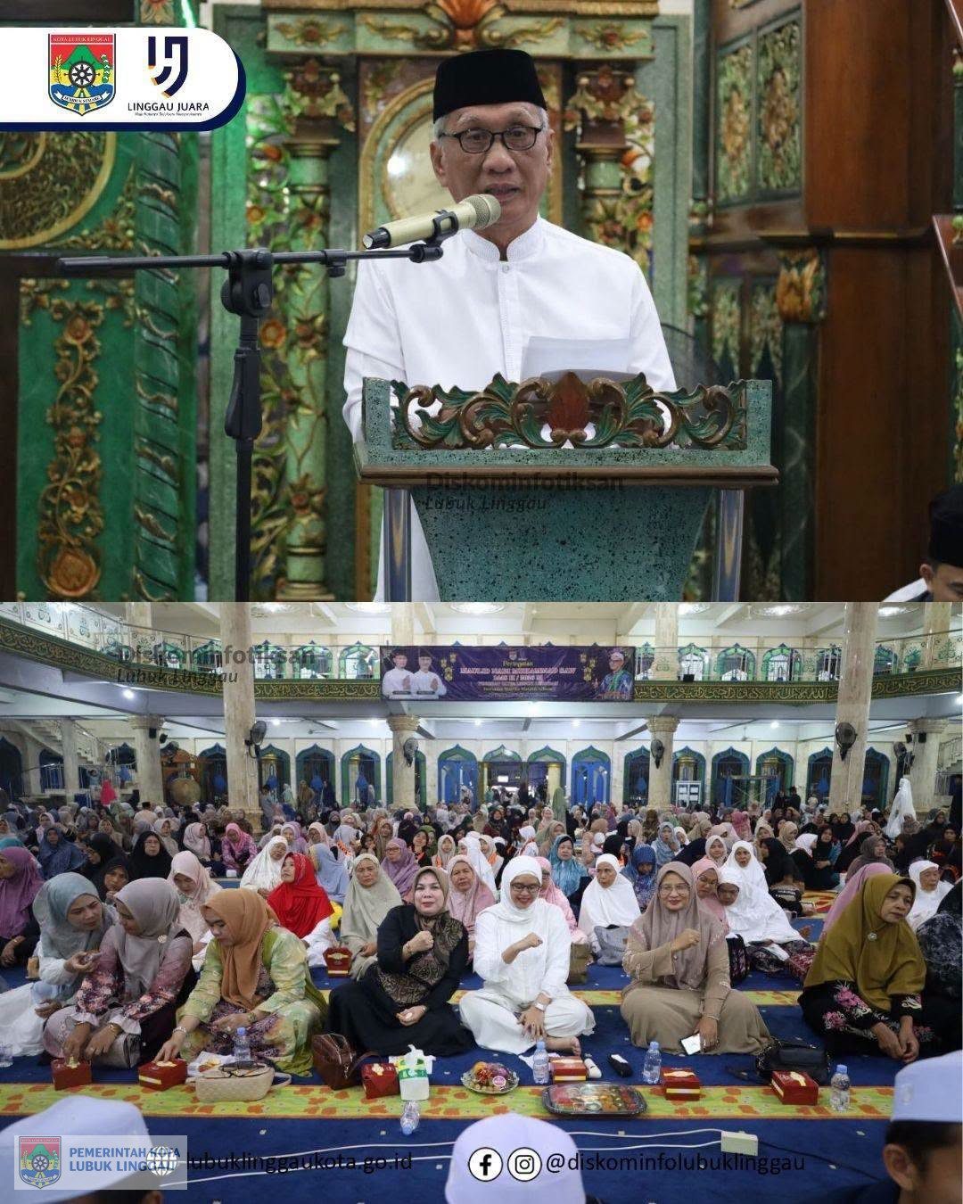 Wakil Wali Kota Hadiri Peringatan Maulid Nabi Muhammad SAW Tingkat Kota Lubuk Linggau