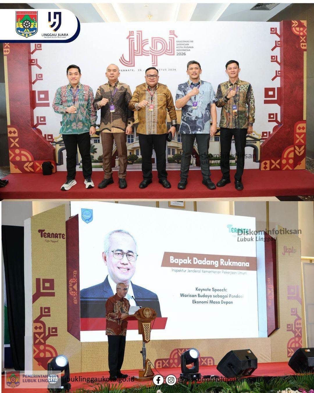 Sekda Lubuk Linggau Hadiri Simposium Internasional Rakernas JKPI XII