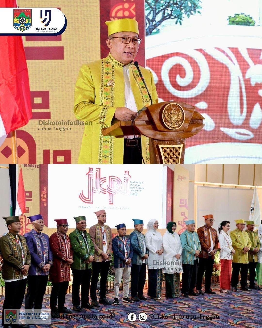 Wali Kota Lubuk Linggau Hadiri Rakernas JKPI XII di Ternate
