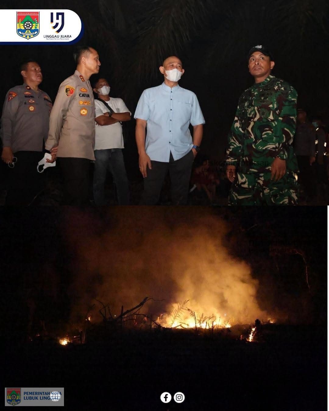 Wali Kota Lubuk Linggau, H Rachmat Hidayat, bersama Kapolres Lubuk Linggau, AKBP Catur Erwin Setiawan dan Dandim 0406 Lubuk Linggau, Letkol Inf