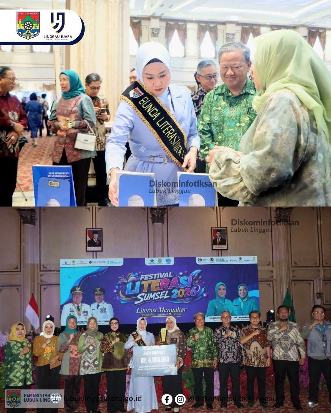 Bunda Literasi Kota Lubuk Linggau Hadiri Pembukaan Festival Literasi Sumsel 2026