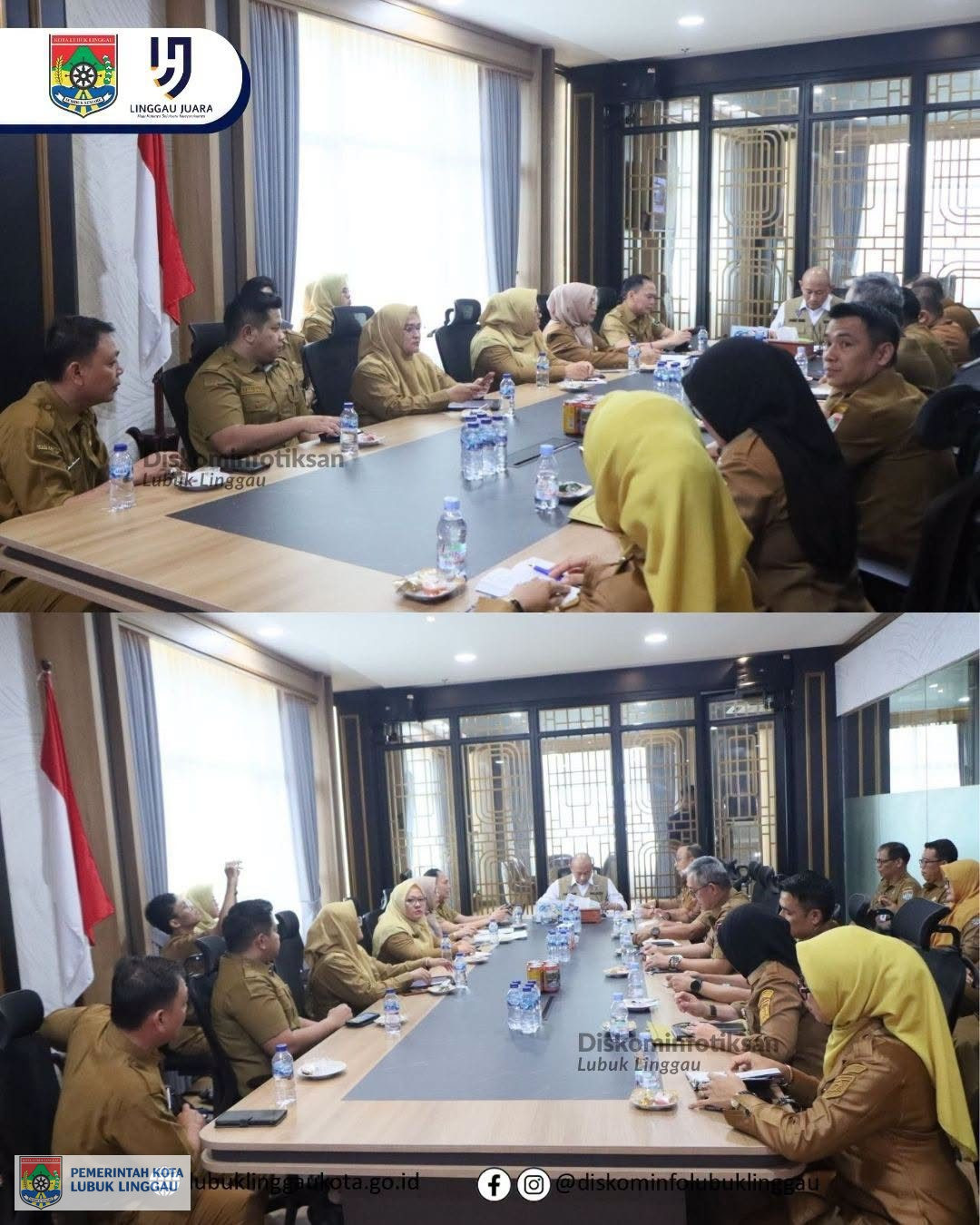 Wali Kota Lubuk Linggau Terima Entry Meeting Pemeriksaan Penyelenggaraan Pemerintahan Daerah