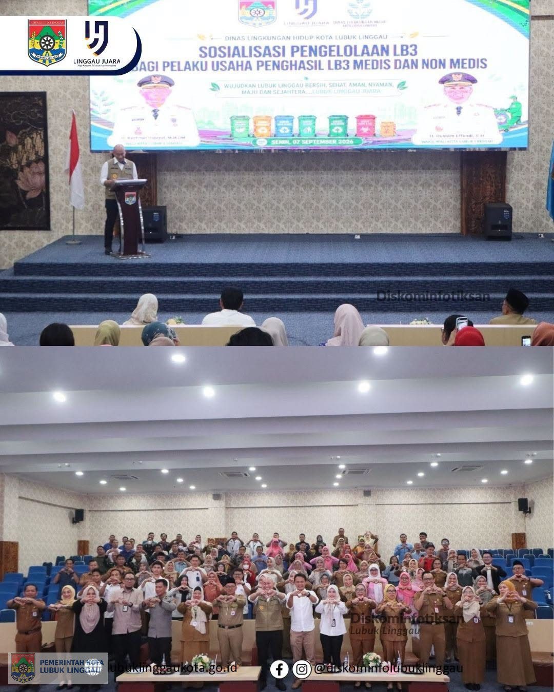Wali Kota Buka Sosialisasi Pengelolaan LB3 Bagi Pelaku Usaha Penghasil LB3