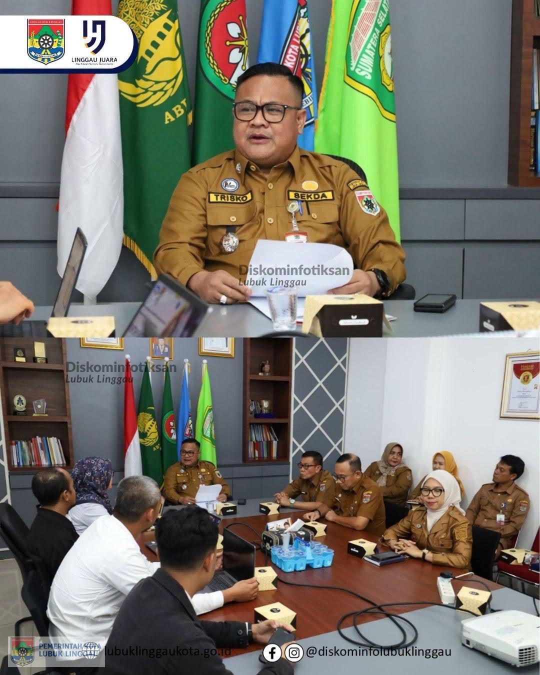 Sekda Lubuk Linggau Terima Entry Meeting Tim BPK